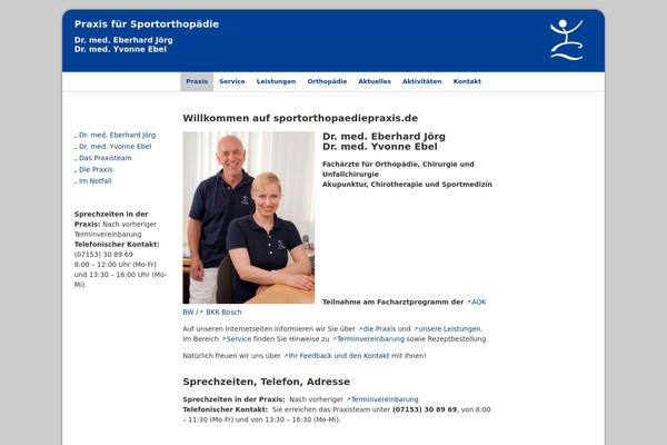 sportorthopaediepraxis.de site used Blank_theme