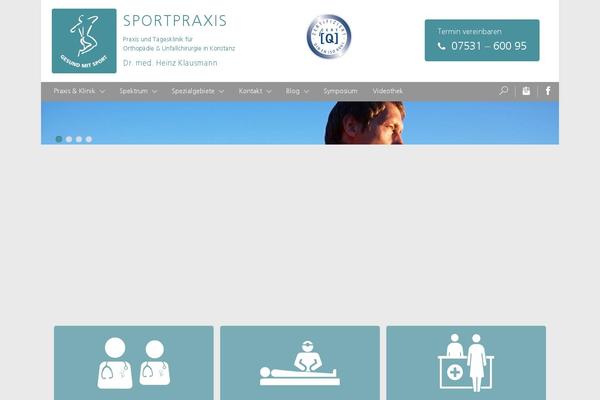 sportpraxis.de site used Basistheme