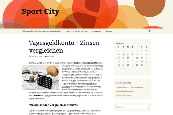 sports-city.org site used Twenty Thirteen
