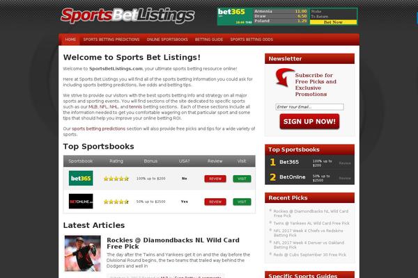 sportsbetlistings.com site used Sportsnews