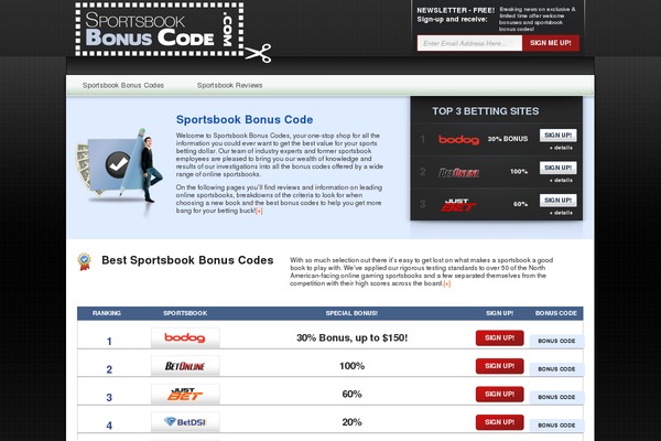 sportsbook-bonus-code.com site used Turf