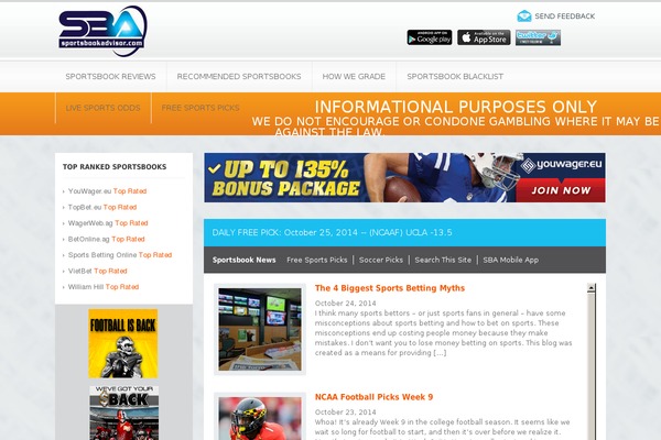 sportsbookadvisor.com site used Sba