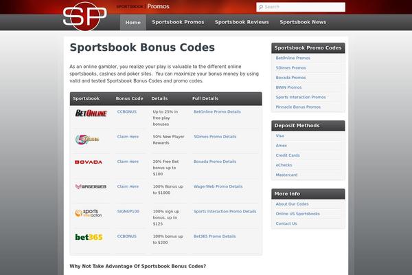 sportsbookpromos.net site used Twentyeleven-mod