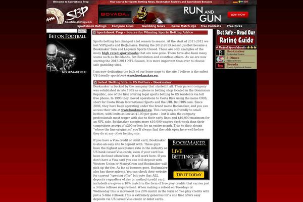 sportsbookprop.com site used Sportsbooks