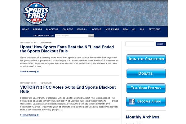 sportsfans.org site used Daily Edition