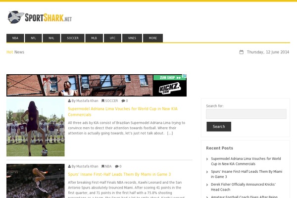 sportshark.net site used Sportshark