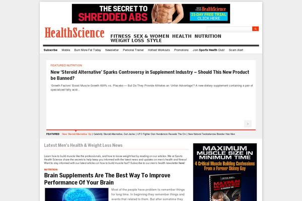 sportshealthscience.com site used Thehealth-codebase