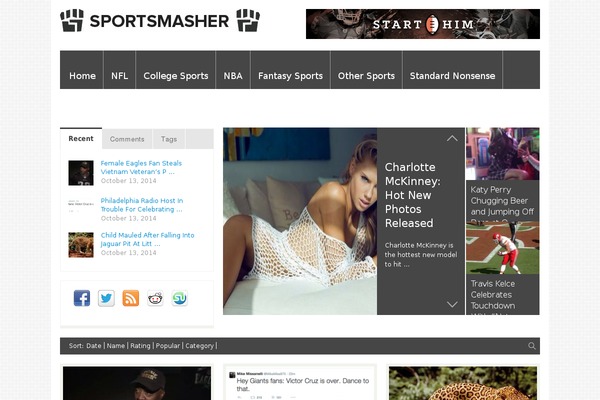 sportsmasher.com site used FlyingNews