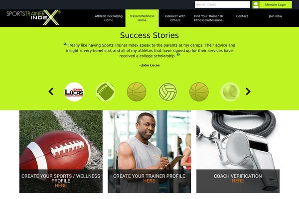 sportstrainerindex.com site used Sti-theme