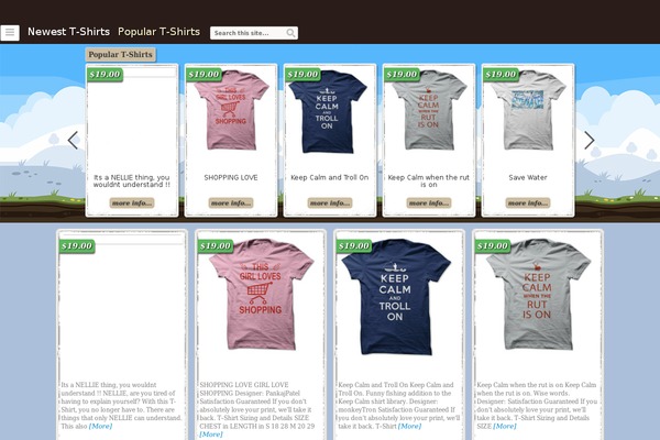 Covertshirtstore theme site design template sample