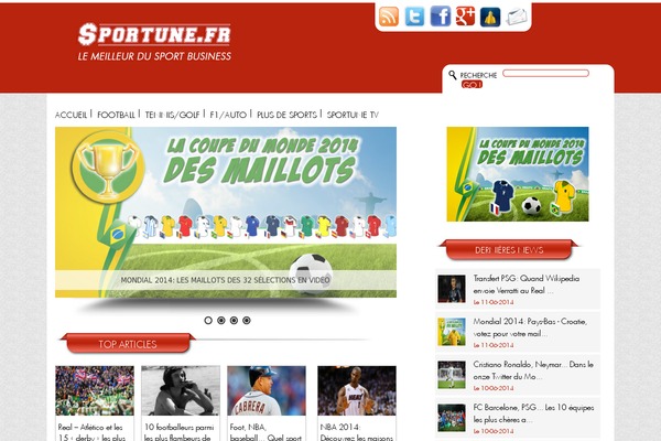 sportune.fr site used Sportune2