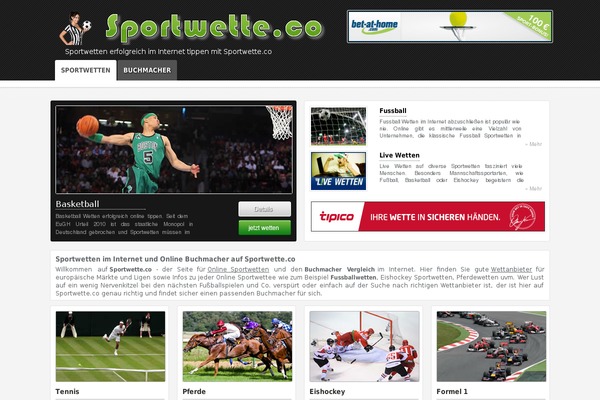 sportwette.co site used Sportwette