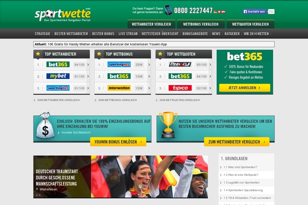 sportwetten theme websites examples