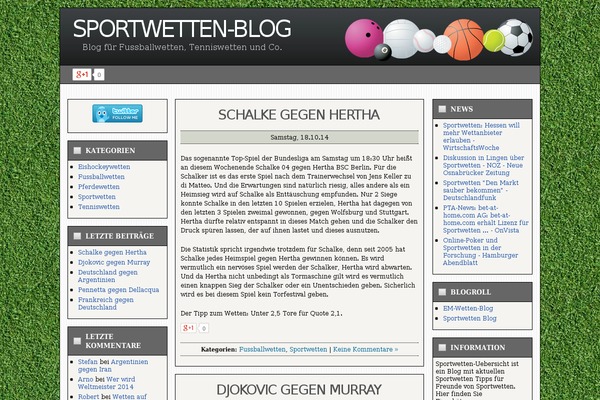 sportwetten-uebersicht.de site used Sports Blog