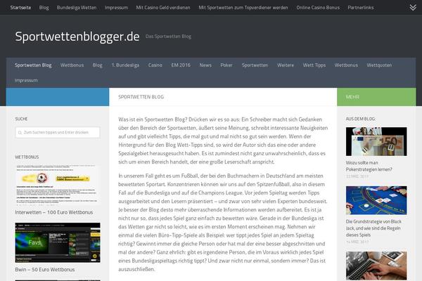 Hueman theme site design template sample