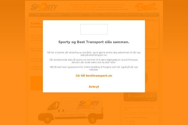 sporty.no site used Besttransport2015