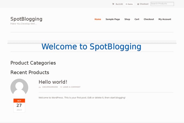 GeneratePress theme site design template sample