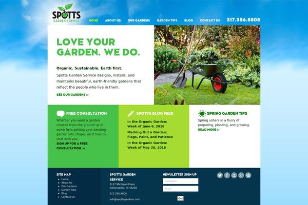 spottsgardens.com site used Spotts-custom
