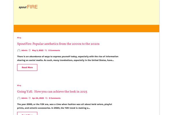 spoutfire.com site used Fameup