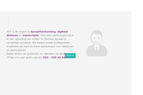 spraakherkenning.nl site used Avt
