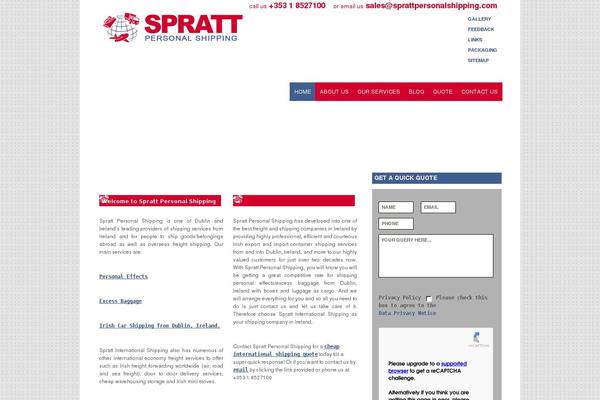 sprattpersonalshipping.com site used Sprattpersonal