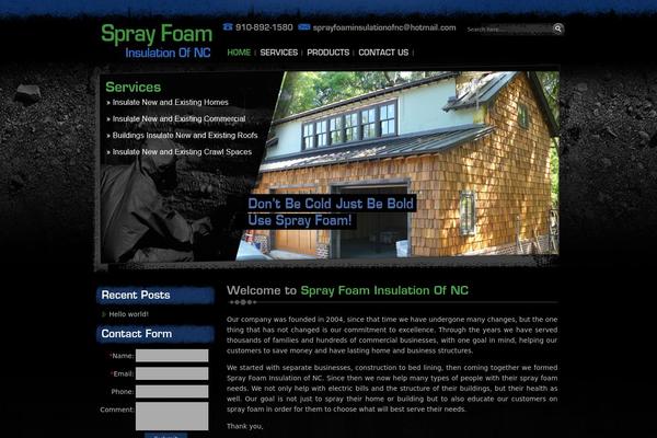 sprayfoamnc.net site used Spray_foam_insulation