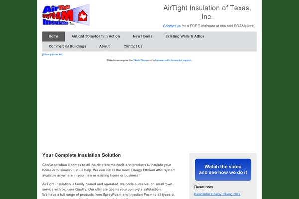 sprayfoamtexas.com site used Sprayfoam