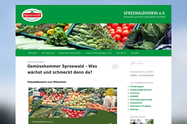 spreewaldverein.de site used Twenty Eleven