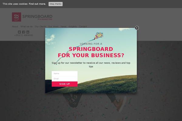 springboardpr.ie site used Spm