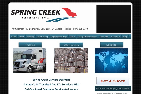 springcreekcarriers.com site used Builderchild-cubed