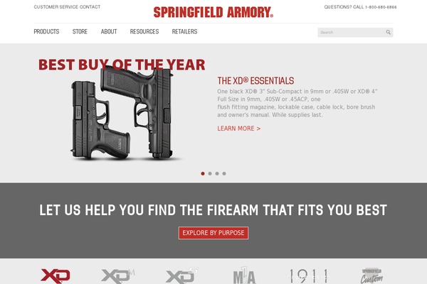 Springfield theme site design template sample