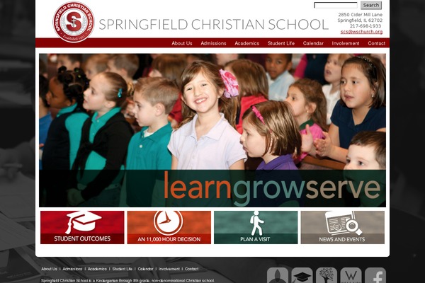 springfieldchristianschool.org site used Visionaryscs
