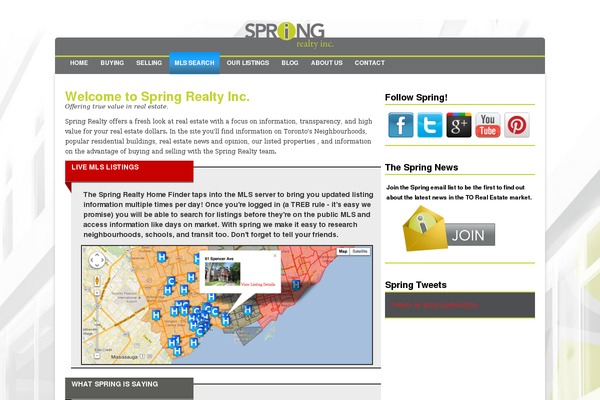 springrealty.ca site used Springrealestate