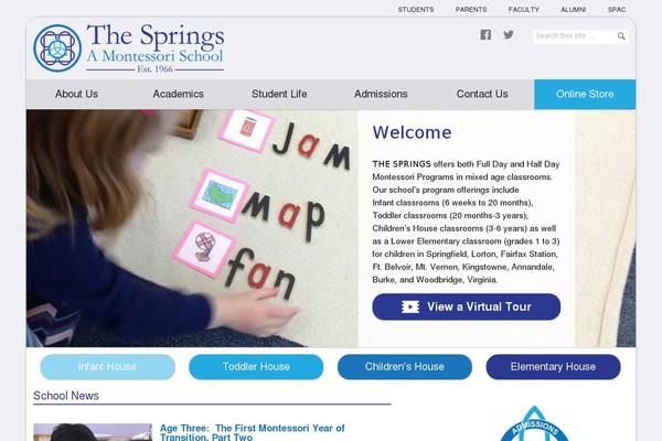 springsmontessori.com site used Springs-theme
