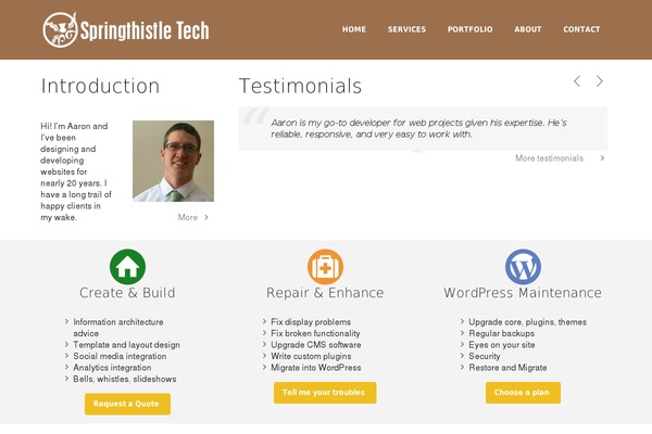 Impreza theme site design template sample