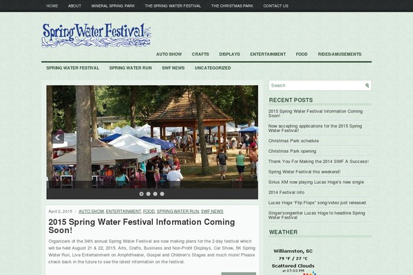 springwaterfestival.com site used Yardzine