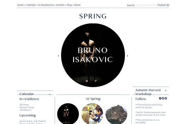 Spring theme site design template sample