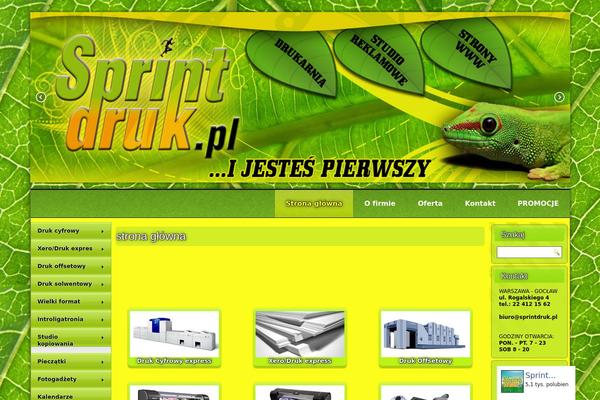 sprintdruk.pl site used Sprint3