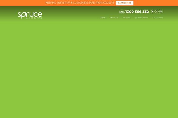Spruce theme site design template sample
