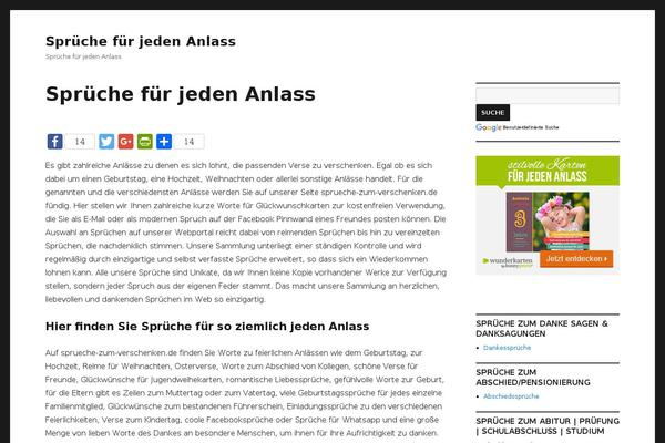 WordPress website example screenshot