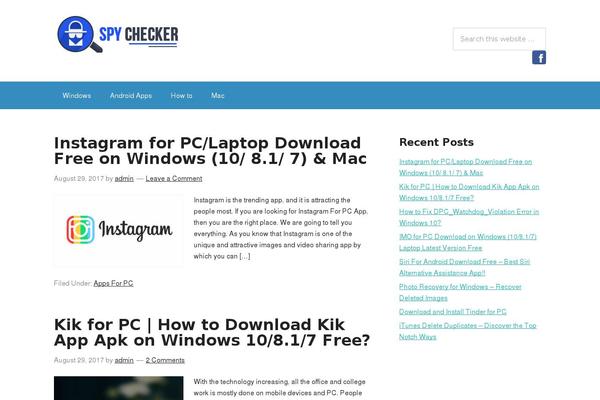 WordPress website example screenshot