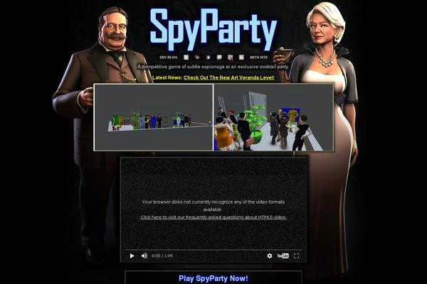 spyparty.com site used Spyparty