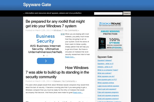 spywaregate.com site used ColdBlue
