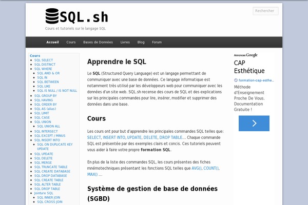 sql.sh site used Sql_sh