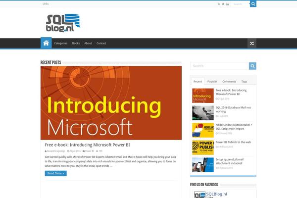 sqlblog.nl site used Modernize v3.11