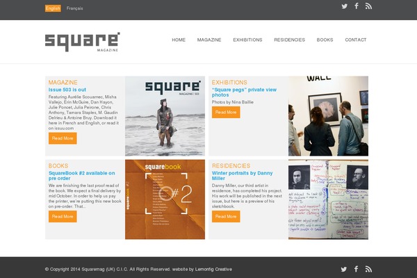squaremag.org site used Simple
