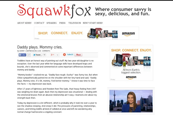 squawkfox.com site used Squawkfox-avada-child