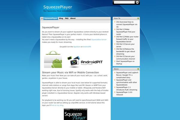 squeezeplayer.com site used Itheme