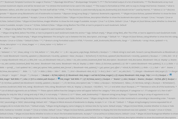 WordPress website example screenshot