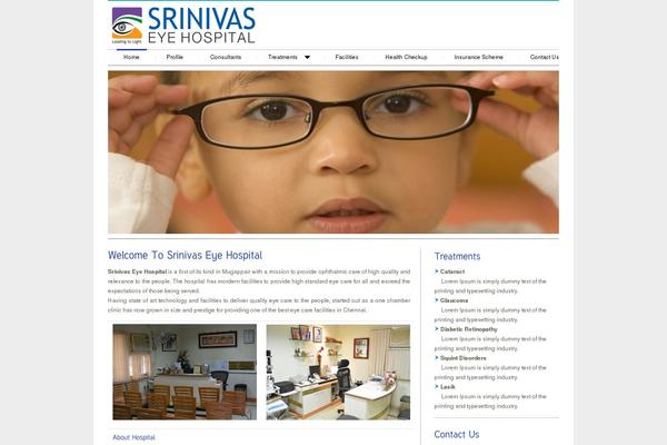 srinivaseyehospital.com site used Srini